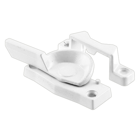 PRIME-LINE Sash Lock, 2 in. Hole Centers, Fits Single and Double Hung Windows, Diecast, White, Single Pack F 2584